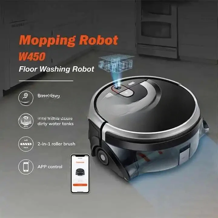 W450 Automatic Mopping Robot House Cleaning Machine with Camera Navigation