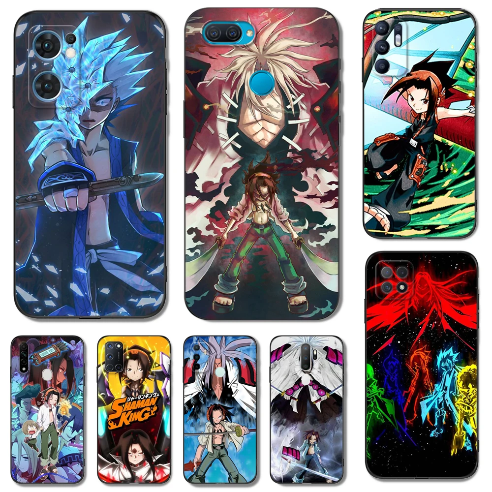 Черный чехол ТПУ для OPPO A1K A5 A5S A5XS A3S AX5 A11 A11X A12E A12 A7 A9 A9X 2018 2020 Shaman King