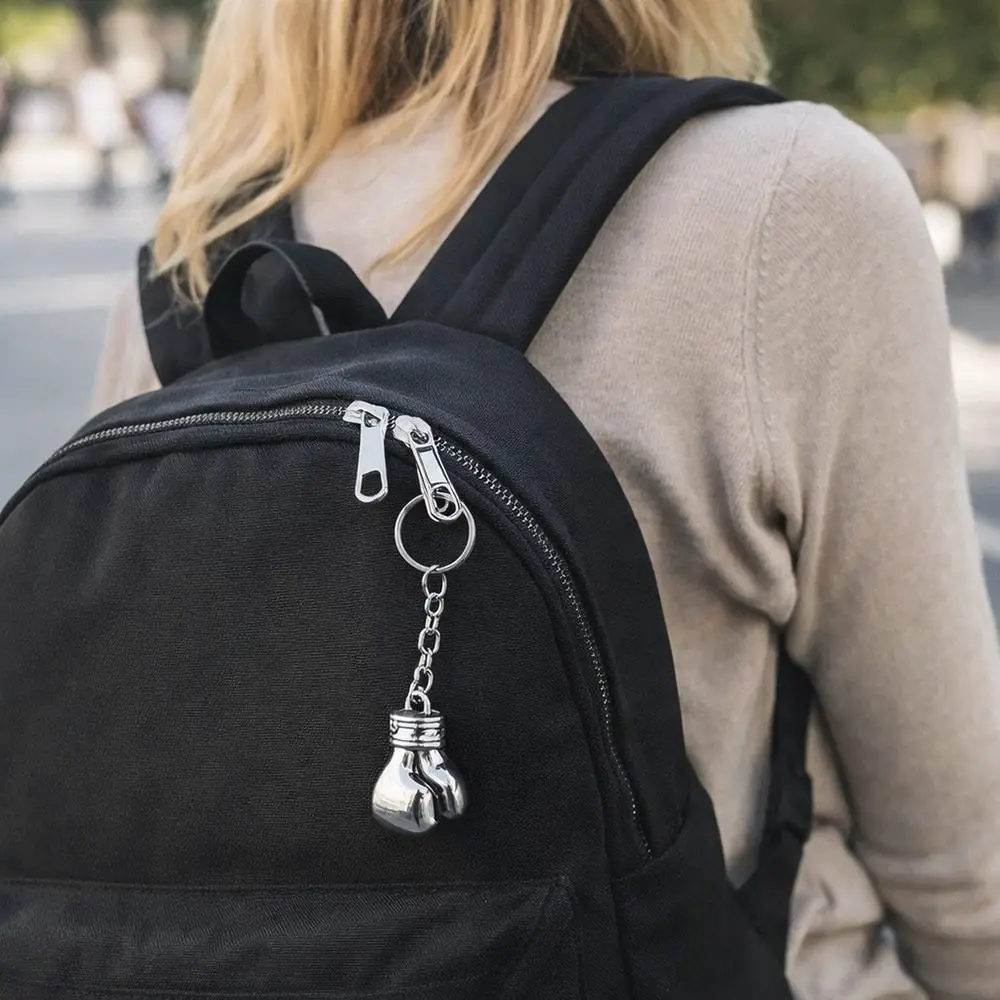 Creative Metal Boxing Glove Keychain Hanging Simulation Boxer Keyring 3D Modeling Key Pendant Bag Hanging Decoration