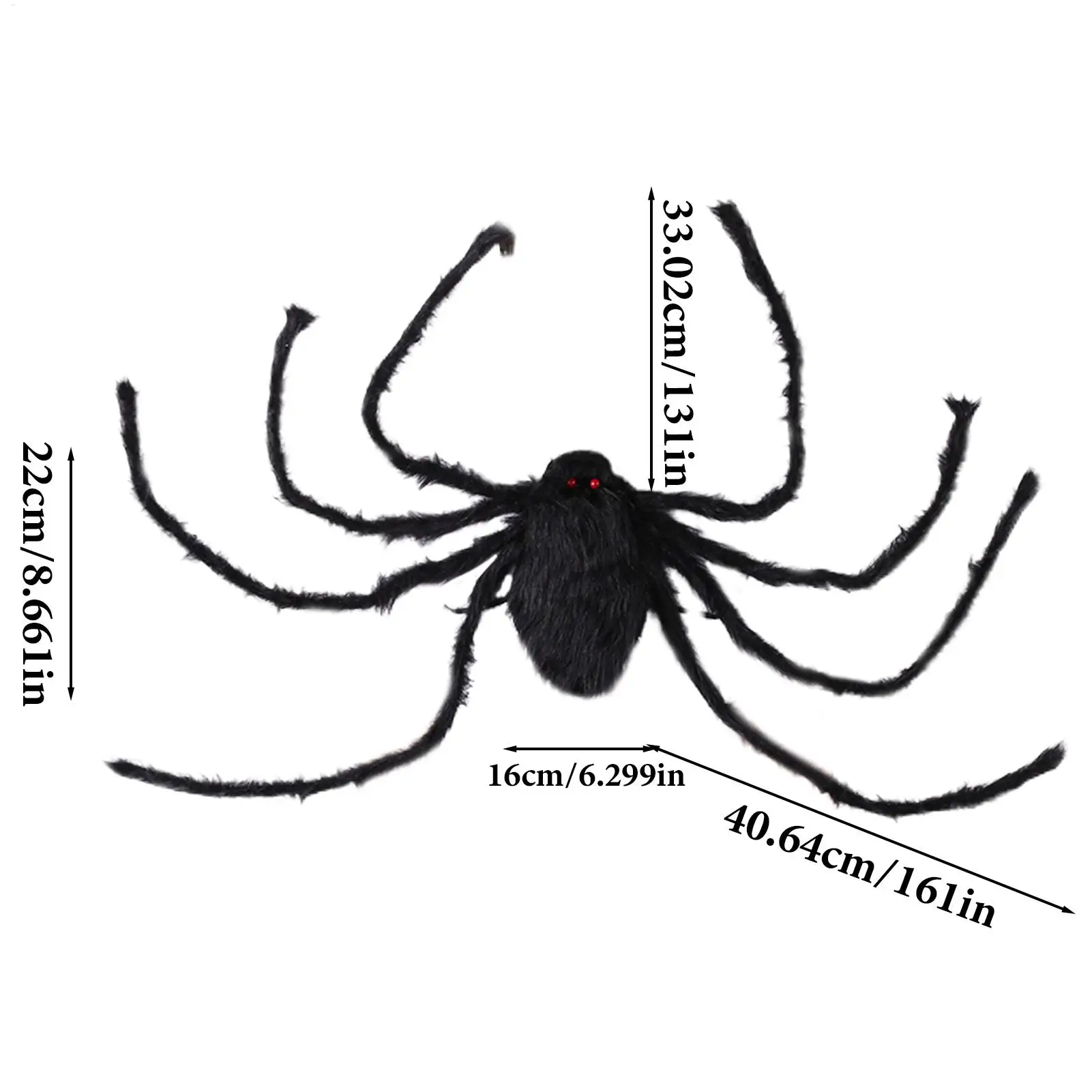할로윈 거미 배낭 거미 코스프레 캔디 보관을위한 현실적인 플러시 배낭 할로윈 어린이 여성 남성 가장 무도회