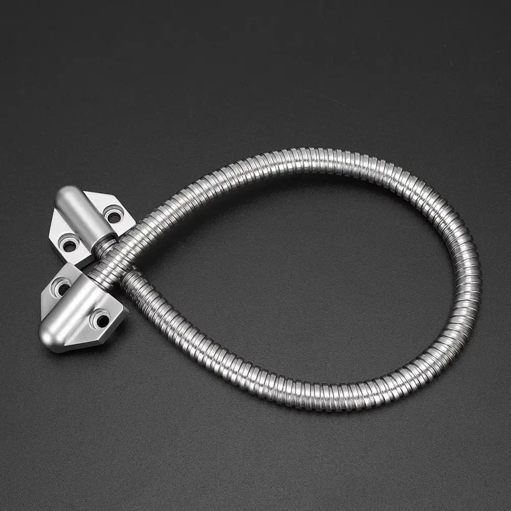 Stainless Steel Access Control Cable Zinc Alloy Head Metal Head Armored Cable Anti-pinch Flexible Door Loop Exposed Mounting
