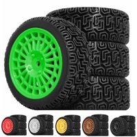 4szt 68mm Opony rajdowe Gumowa opona koła do Tamiya XV01 XV02 TT01 TT02 PTG-2 1/10 RC Rally Racing Car Upgrade Parts