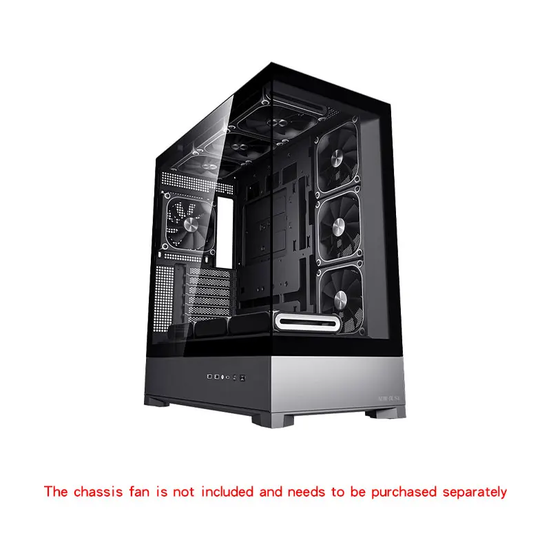Mid-Tower Gaming PC Desktop Behuizing met RGB-ventilatoren, USB 3.0-poorten en behuizing van gehard staalglas