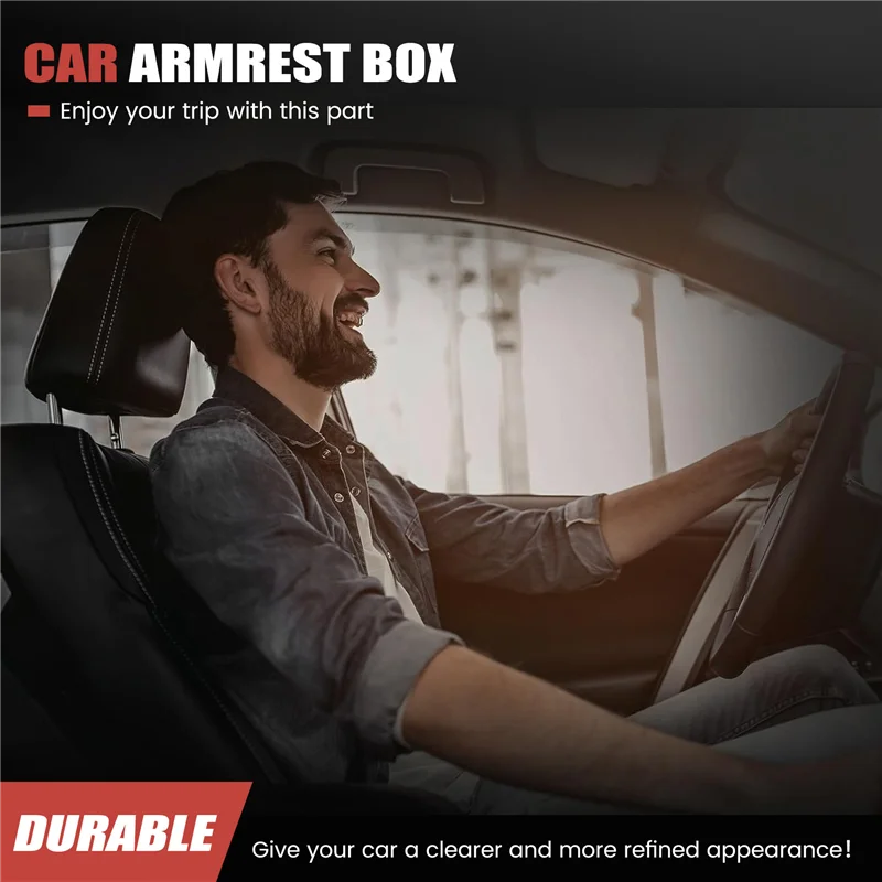 

A03Z-Water Cup Holder Central Armrest Box Center Console Armrest For Mercedes Smart Fortwo Forfour 453 15-19