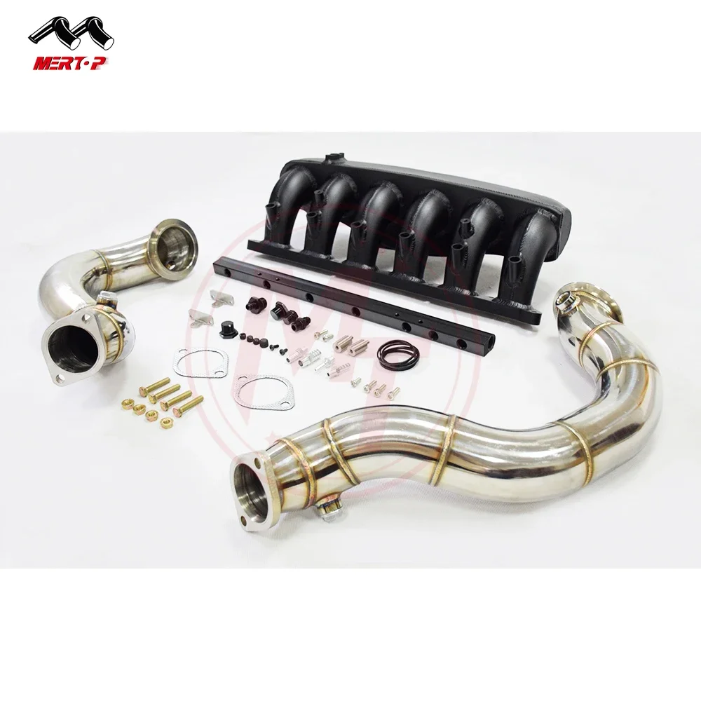 

MERTOP RACING Full Aluminum CNC Billet Intake Manifold For B M W N54 Downpipe Set E90 E87 E81 E92 135I 335I Z4