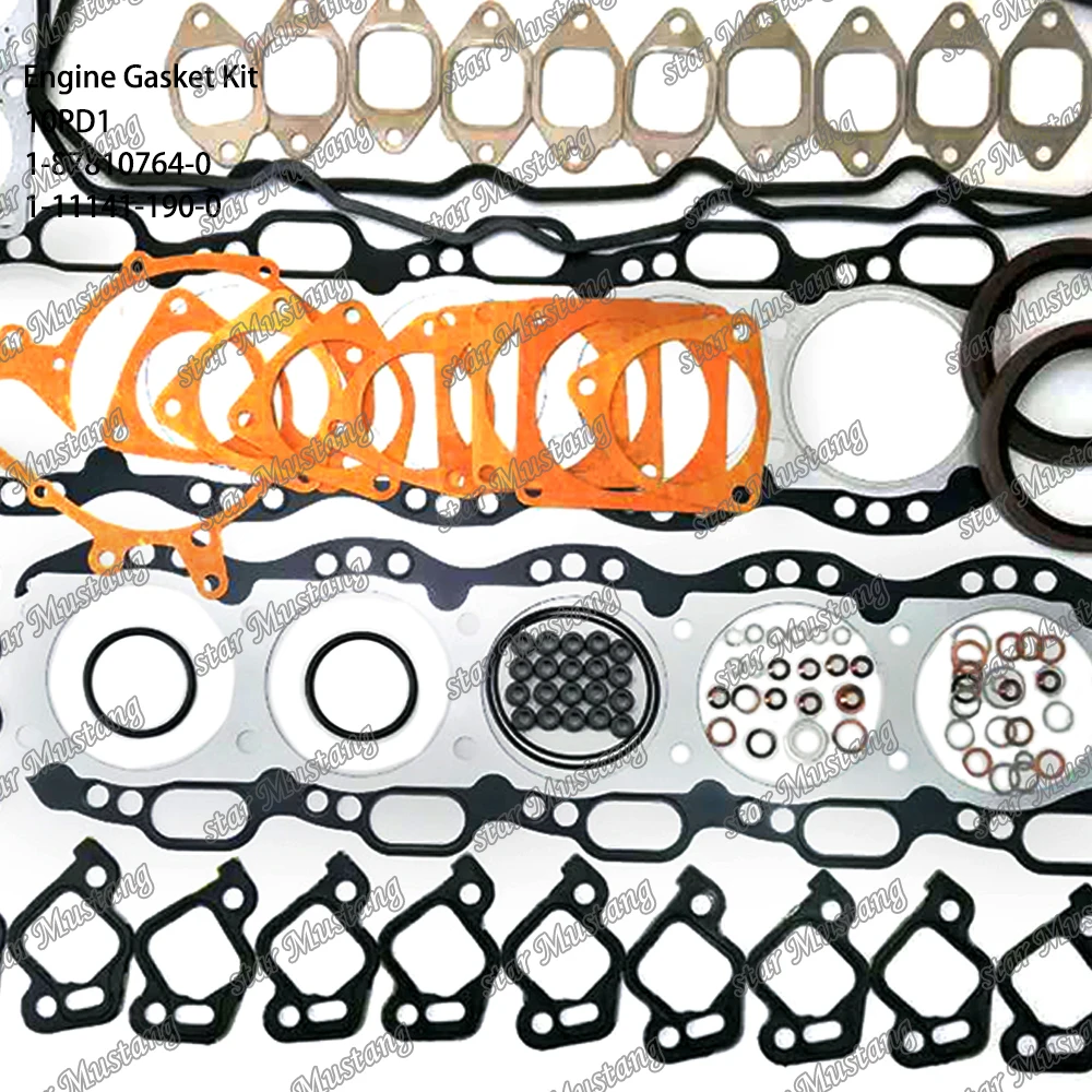 10PD1 Engine Gasket Kit 1-87810764-0 1-11141-190-0 Suitable For Isuzu Engine Parts