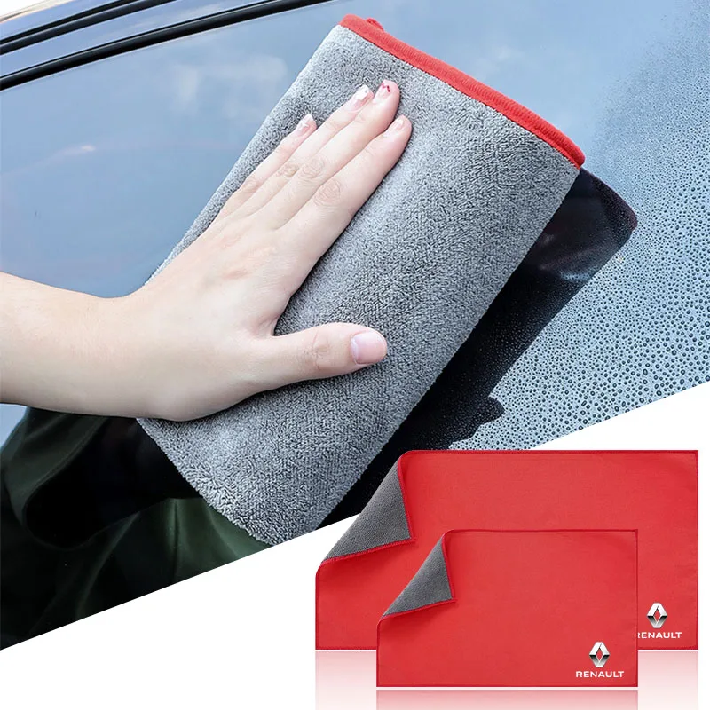 Toalha de microfibra para limpeza de carros, acessórios para Renault Megane 3 2 4 CC Clio 4 Koleos Clio Laguna 2 3 Duster