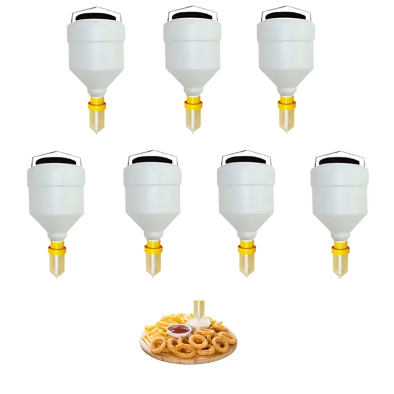 Food Grade Hanging Sauce Dispenser Vertical Large Capacity Pump Container for Tomato Salad Condiment
