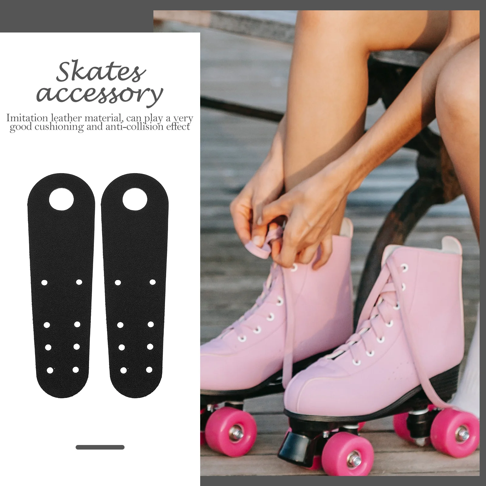 

1 Pair Professional Skates Toe Covers Replaceable Skating Shoe Accessories Ventilation Holes For Roller Skates Team