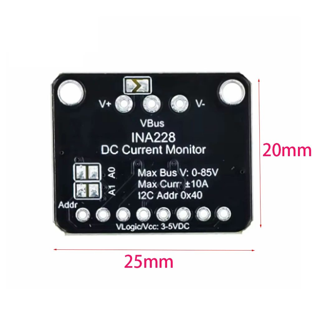 5832 INA228 20Bit Current Voltage Monitor Module With FOR -QT FOR -Qwiic Interface Electronic Measurement Tool
