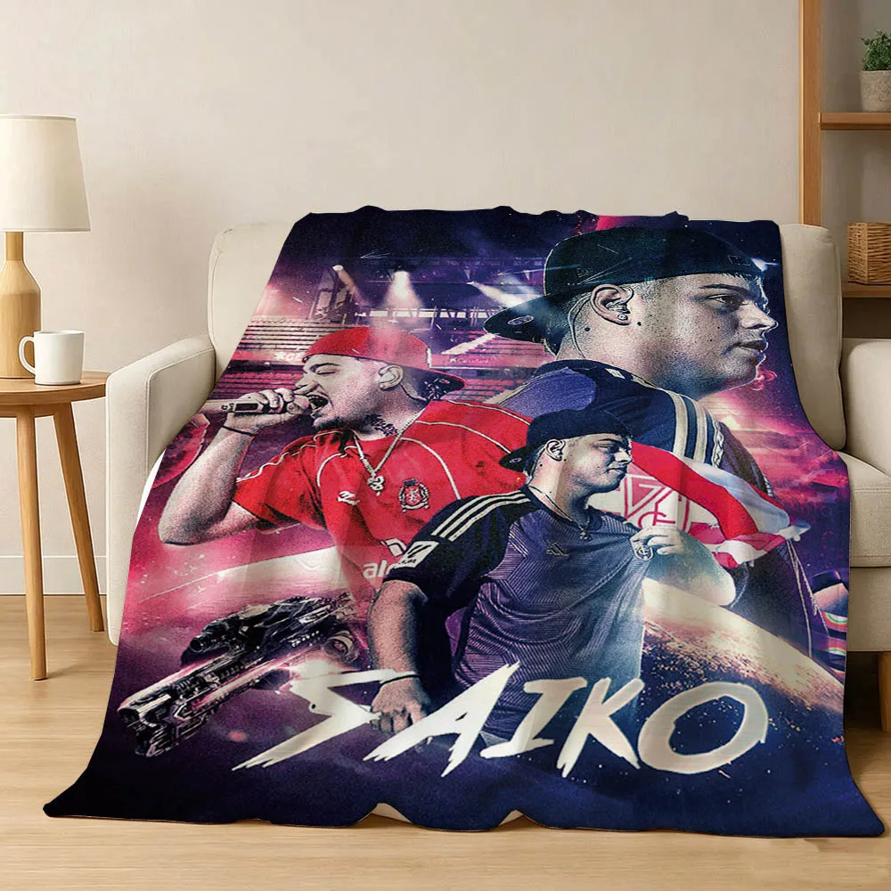 S-Saiko Singer S-Sakuras Music Singer Flannel Blanket Soft Throw Blanket Art For Home Decor Bedroom Bed Sofa Picnic Fans Gifts