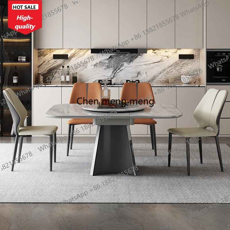 

C139 Поворотный стол для хранения, обеденный стол, роскошный скандинавский центральный обеденный стол для прихожей, салон для макияжа, деревянная мебель Mesas De Jantar