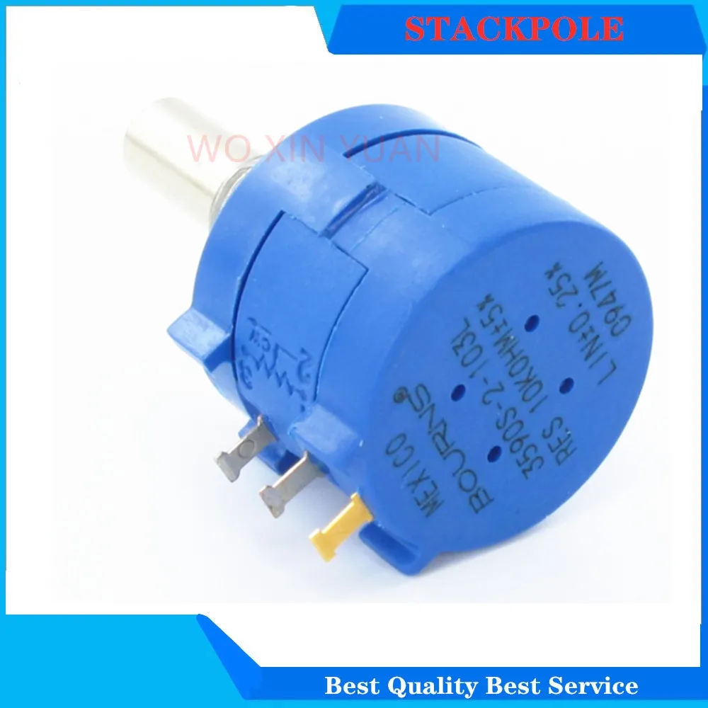 1PCS 3590S-2-103L 103 102 104 503 3590S 10K 1K 100K 50K ohm Precision Multiturn Potentiometer 10 Ring Adjustable Resistor