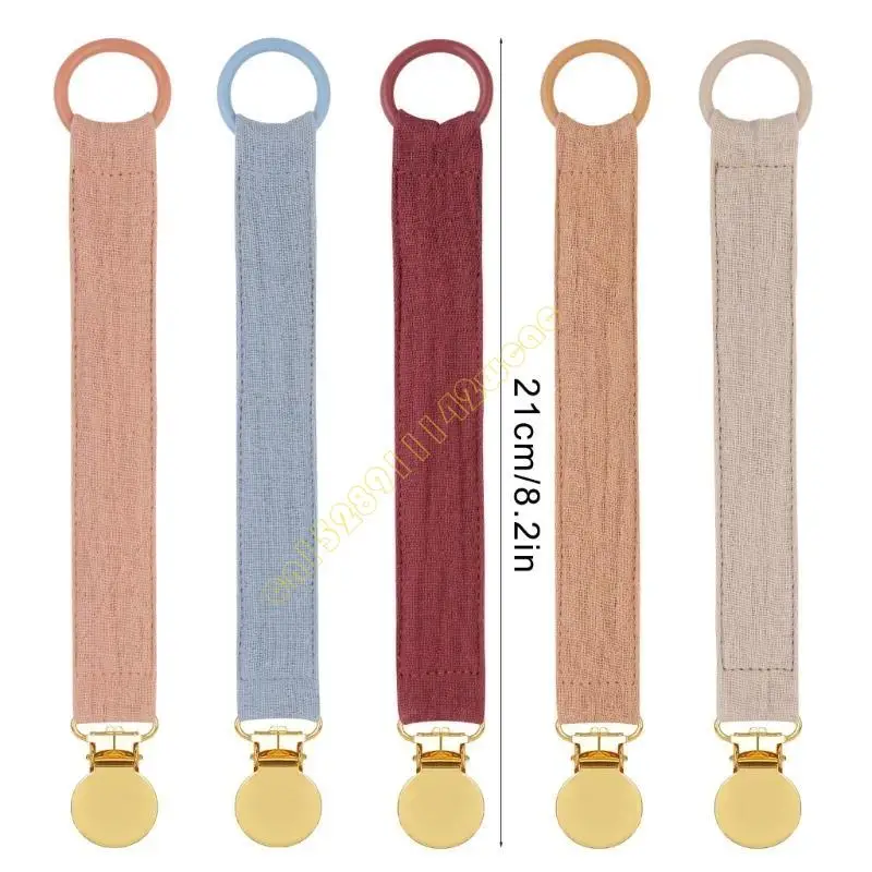 

5xBaby Pacifier Clip Chain Soother Holder Leash Fall Prevention Strap for Infant DXAD