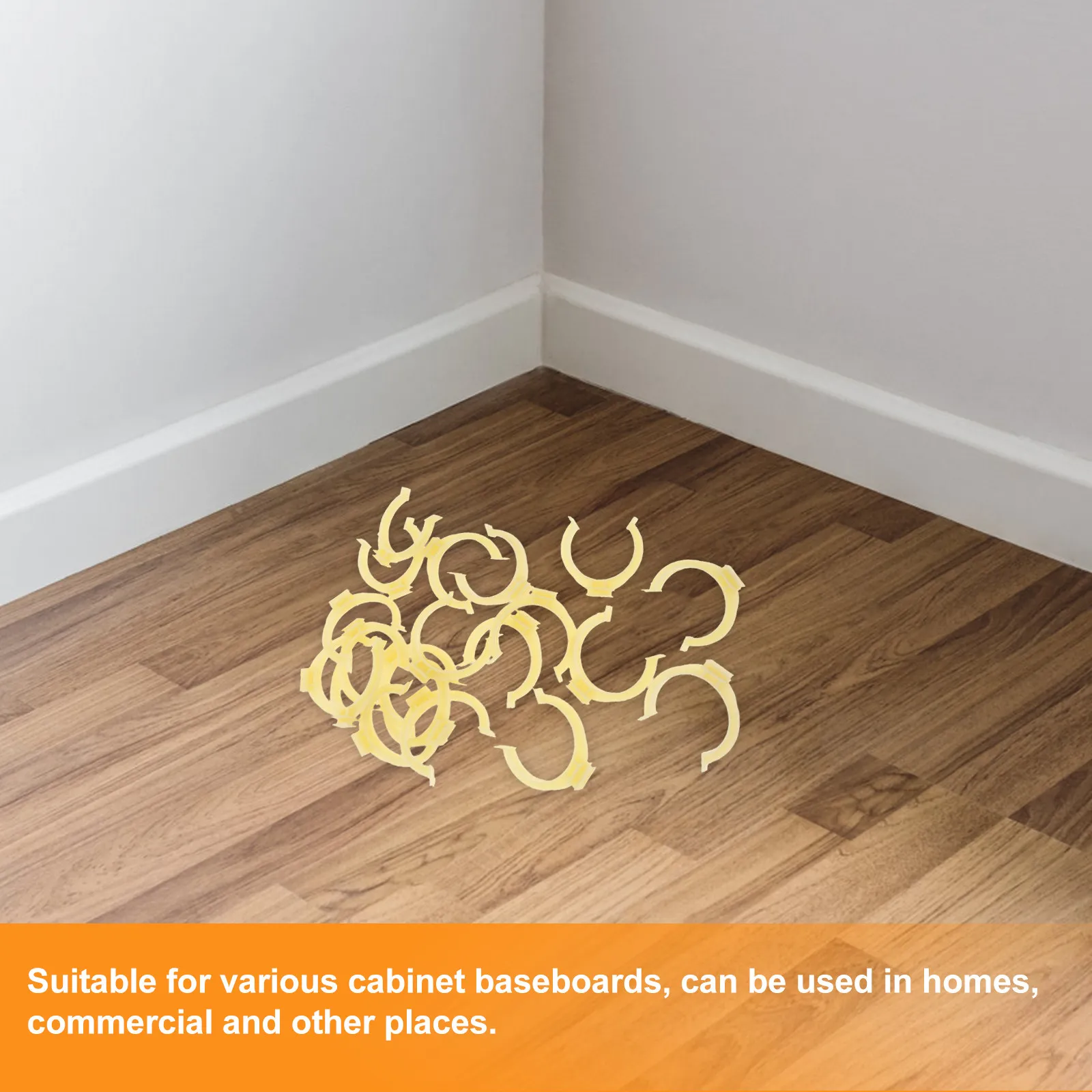 

20Pcs Cabinet Leveler Kick Clips Easy Install Furniture Foot Plinth Clips Cabinet Foot Buckle for Kitchen Plinth Clamp Board