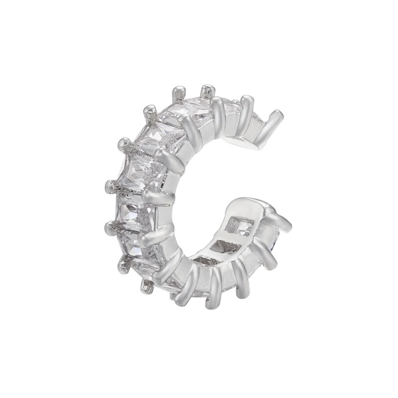 C-förmige Clips, goldfarben, Ohrringe mit kubischen Zirkonia-Kristallen, kein Piercing erforderlich, Damenschmuck, Clip-Ohrringe im Feen-Stil: VE559 – Detail 5
