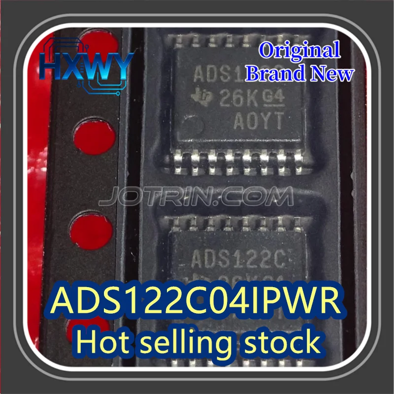 

(10/50 pieces) ADS122C04IPWR ADS122C TSSOP16 Analog-to-Digital Converter Chip - Brand New Original