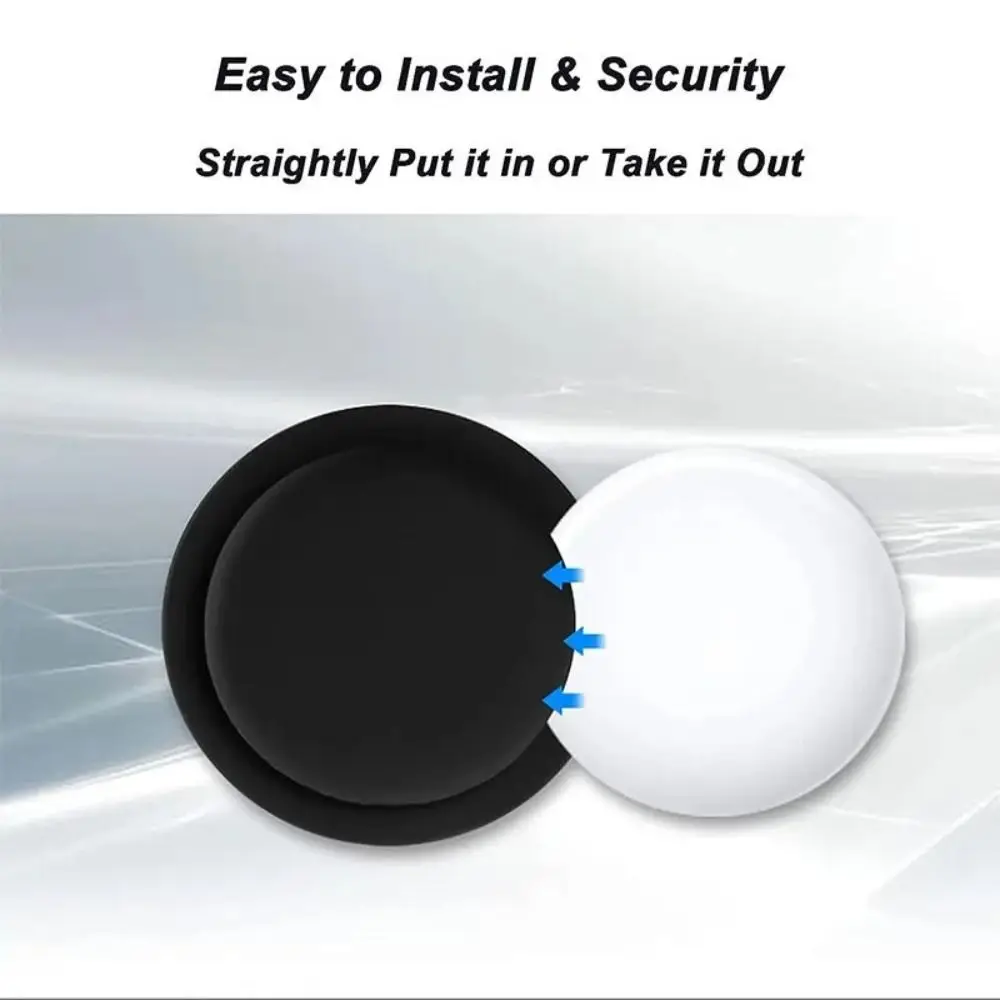 Portable Silicone GPS Tracker Protector Shockproof Protective Tracker Holder Anti-Lost Tracker Keychain for Airtag Luggage