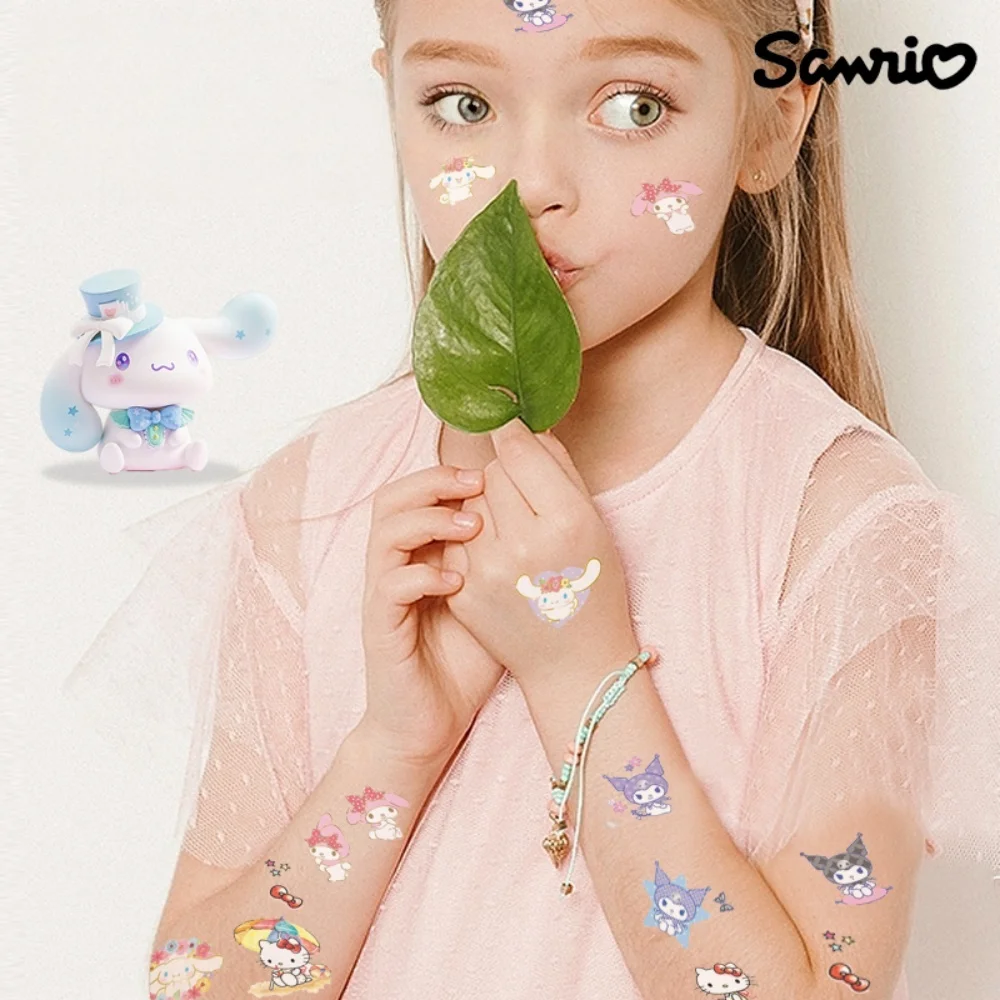 Genuine Sanrio Cartoon Stickers Hello Kitty Kuromi Melody DIY Diary Handbook Laptop Phone Luggage Skateboard Decals Girls Gifts