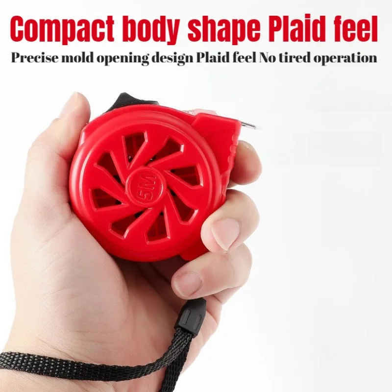 5M Meetlint Intrekbare Rode Hoge precisie 3M 7.5M Meetlint Verdikte slijtvaste Tape Praktische Meetinstrumenten