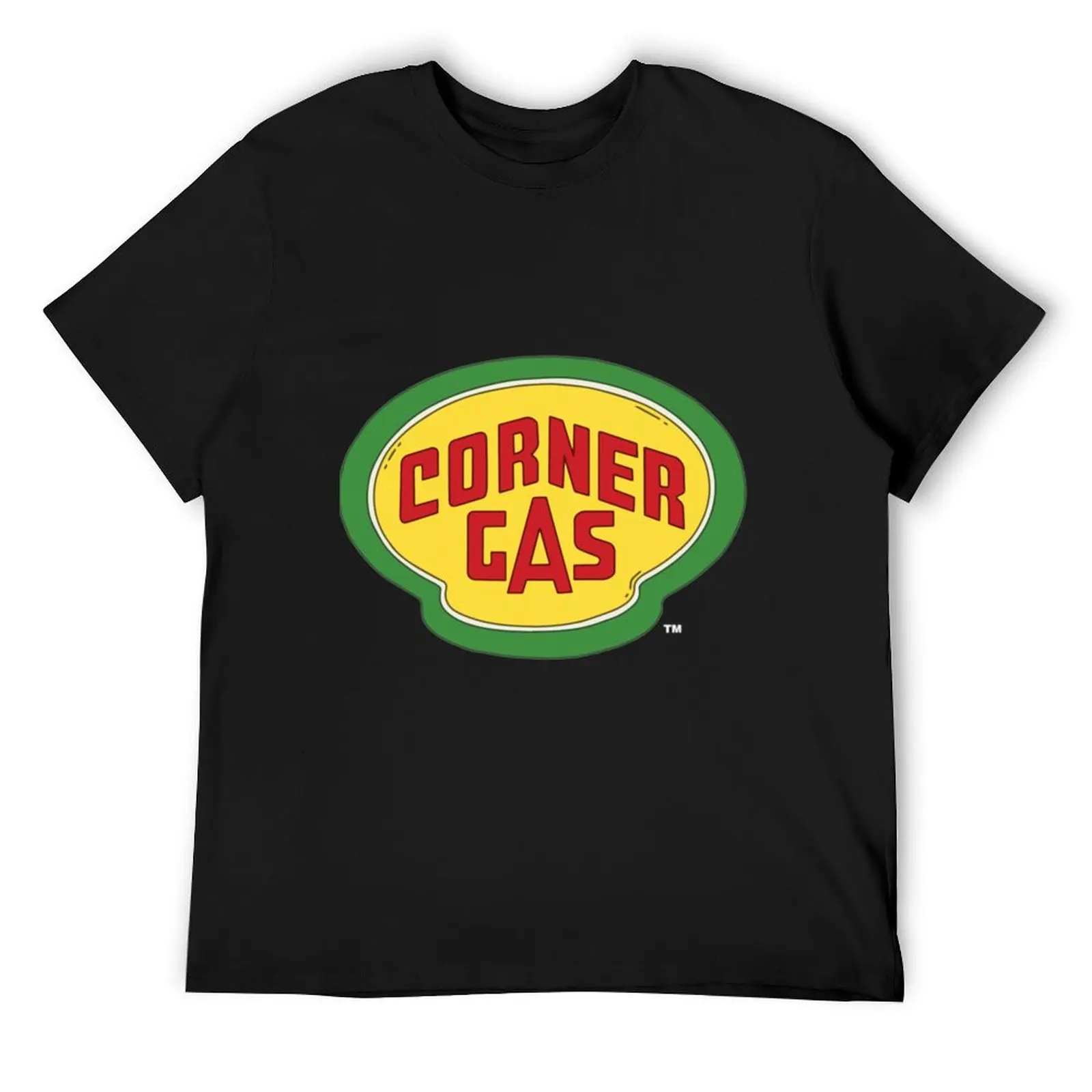 Corner Gas Logo Wwhite Text T-Shirt vintage anime shirt cute clothes plus size men clothing