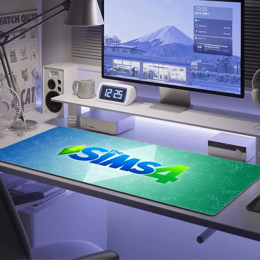 The S-Sims-4 Big Mouse Pad Gamer Desk Gaming Mouse Mat Anime Mouse Pad Xxl Gamers Accessories HYBXAXC PC Gamer Complete Varmilo