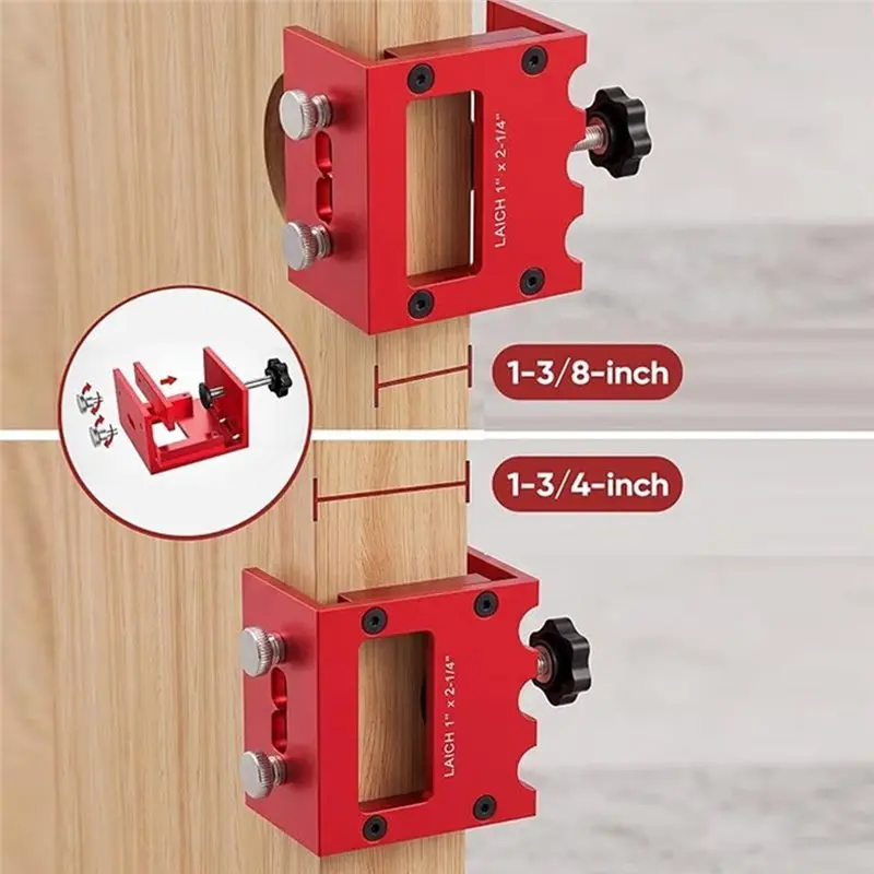 GYTB-For Router,Door Latch And Strike Plate Mortise Tool Set- Door Latch Jig For 1-3/8