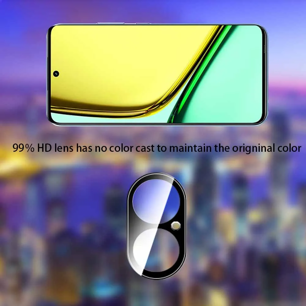 Realme C67 4G 후면 렌즈 커버, 3D 곡선 강화 유리 카메라 보호 케이스, Realmi C 67 67C RealmeC67 4G 6.72 인치 RMX3890