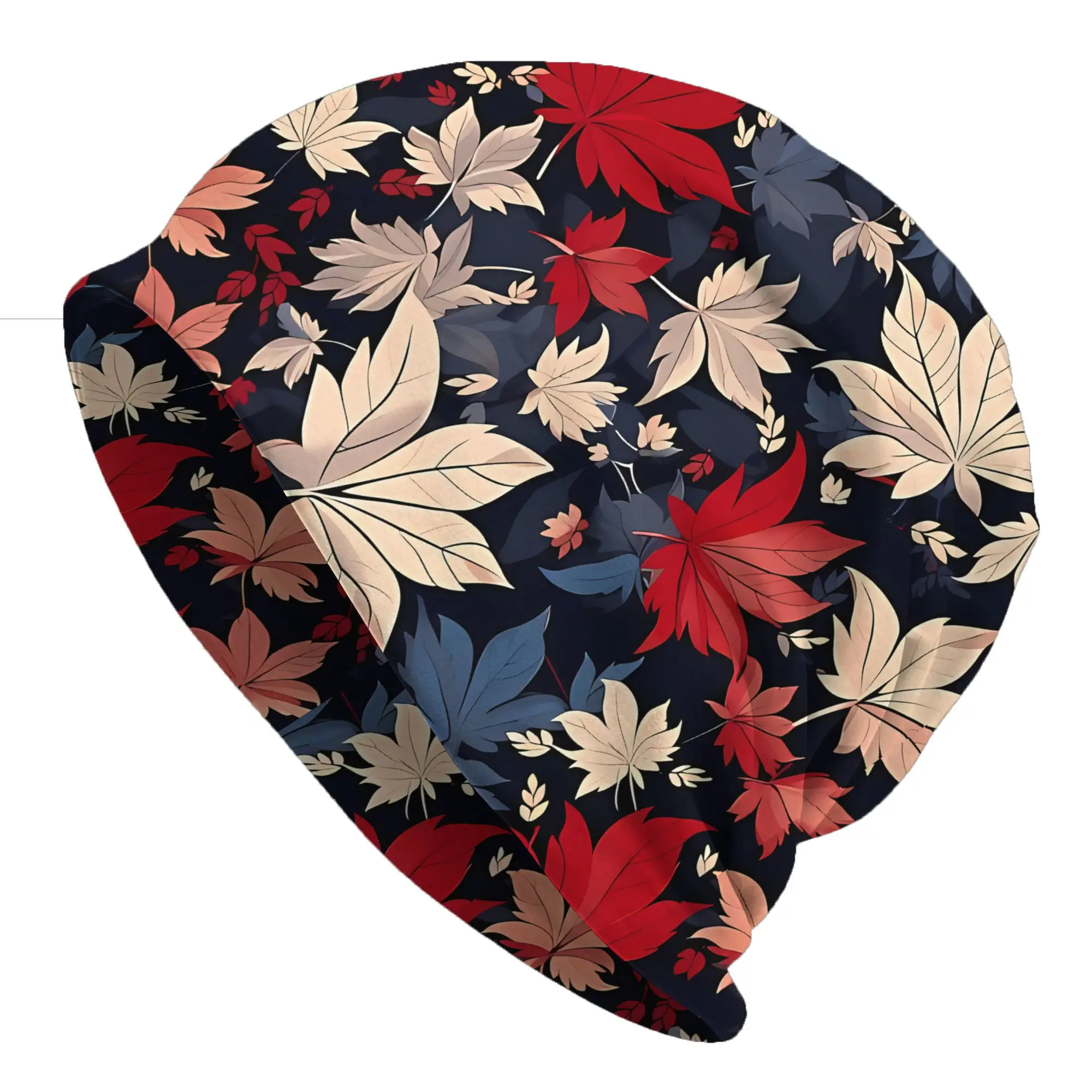 Maple Independence Seamless Pattern Furoshiki Thin Hat Bonnet Hats Autumn Style Skullies Beanies Caps Men Women's Street Ski Cap