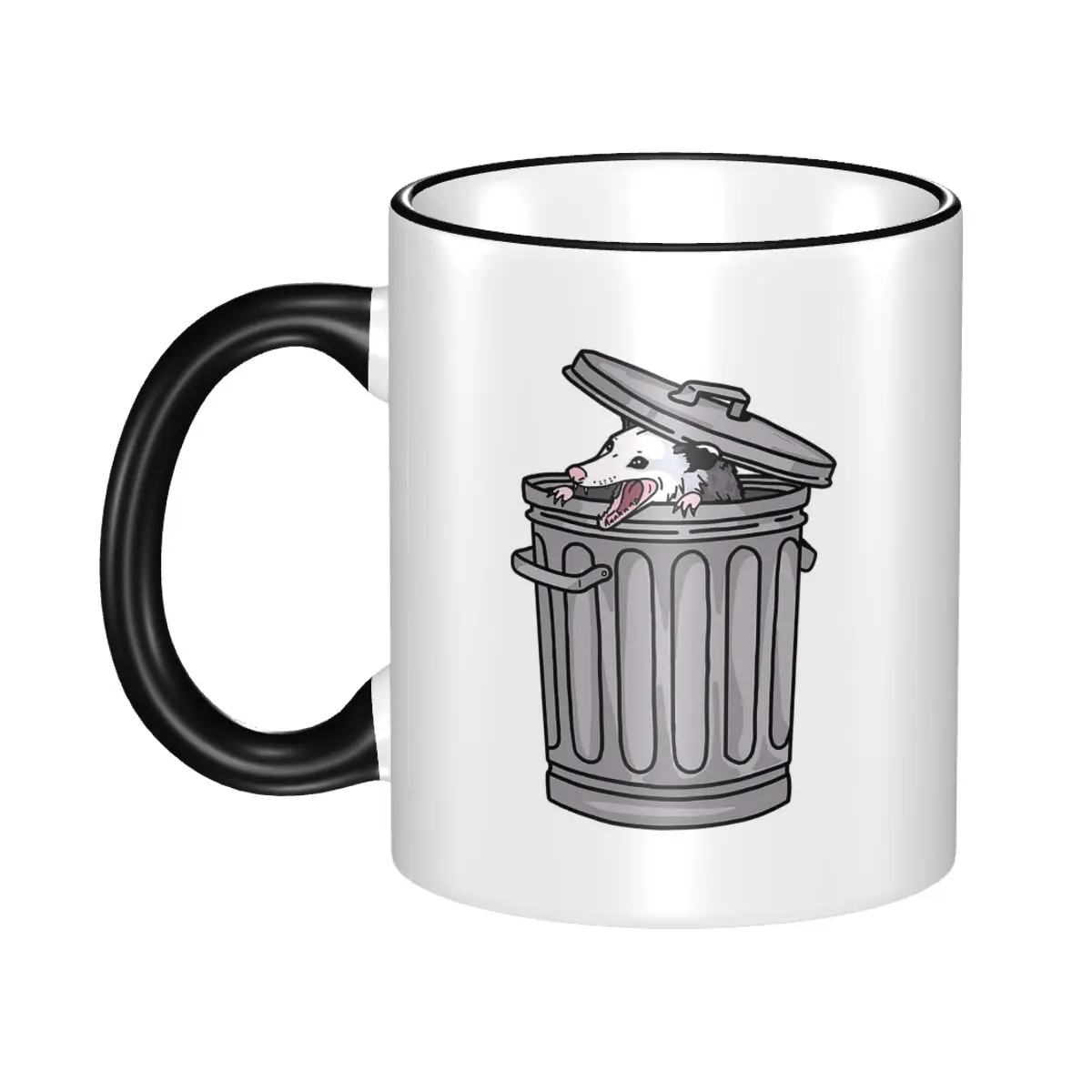 Opossum Trash Cat Mug Funny Ceramic Coffee Cups Tea Mugs Milk Cup Drinkware Gifts for Friends