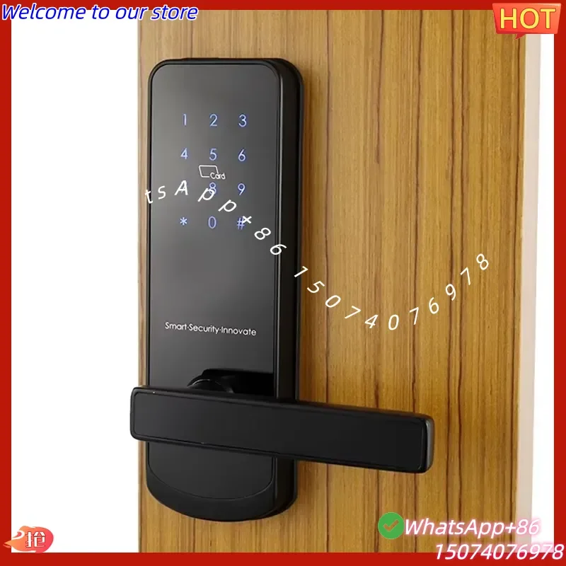 2026 Smartek Keyless Entry Door Handle Lock Password Login Wifi Electronic Digital Ttlock Smart Door Lock
