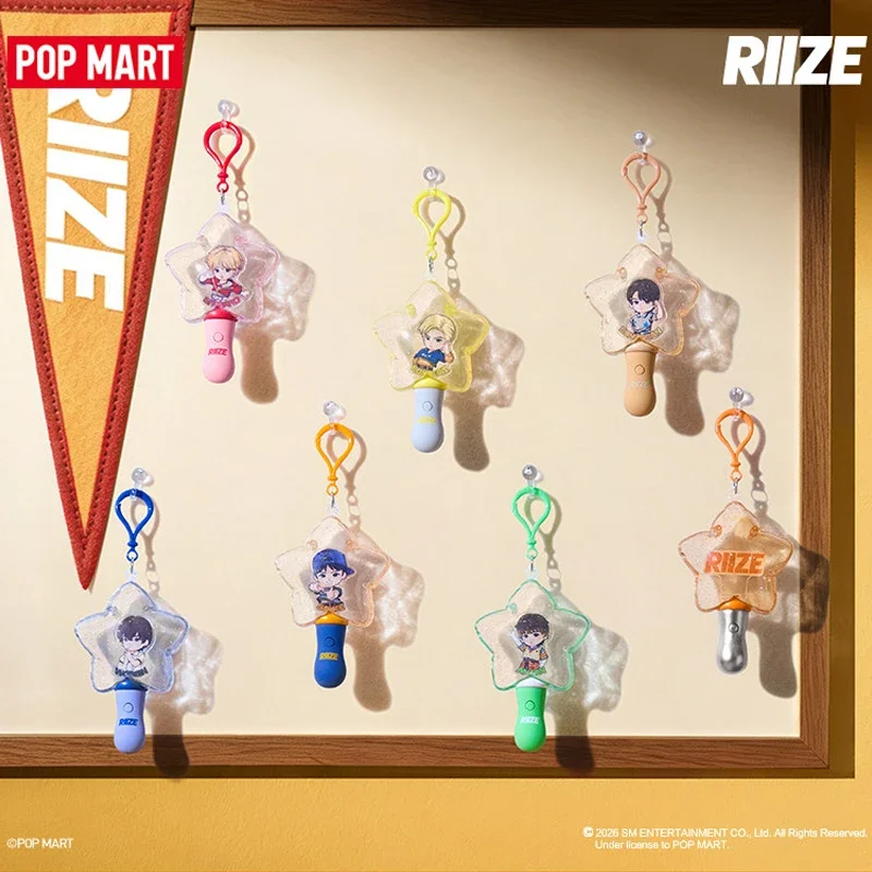POPMART RIIZE Memorable Picks Series Glowing Pendant Blind Box Original Toys Guess Bag Mystery Box Doll Anime Figure Ornament