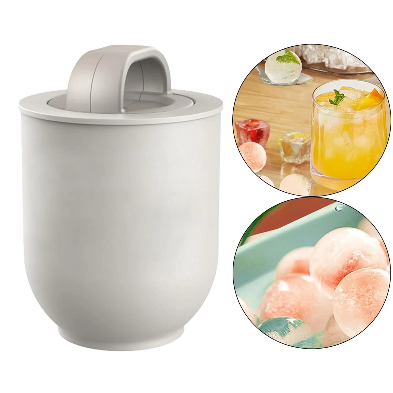 Ice Ball Maker Cube Tray Big Sphere Multipurpose Cube Making Sphere Ice Maker for Candy Chocolate Drinks Coffee view 6