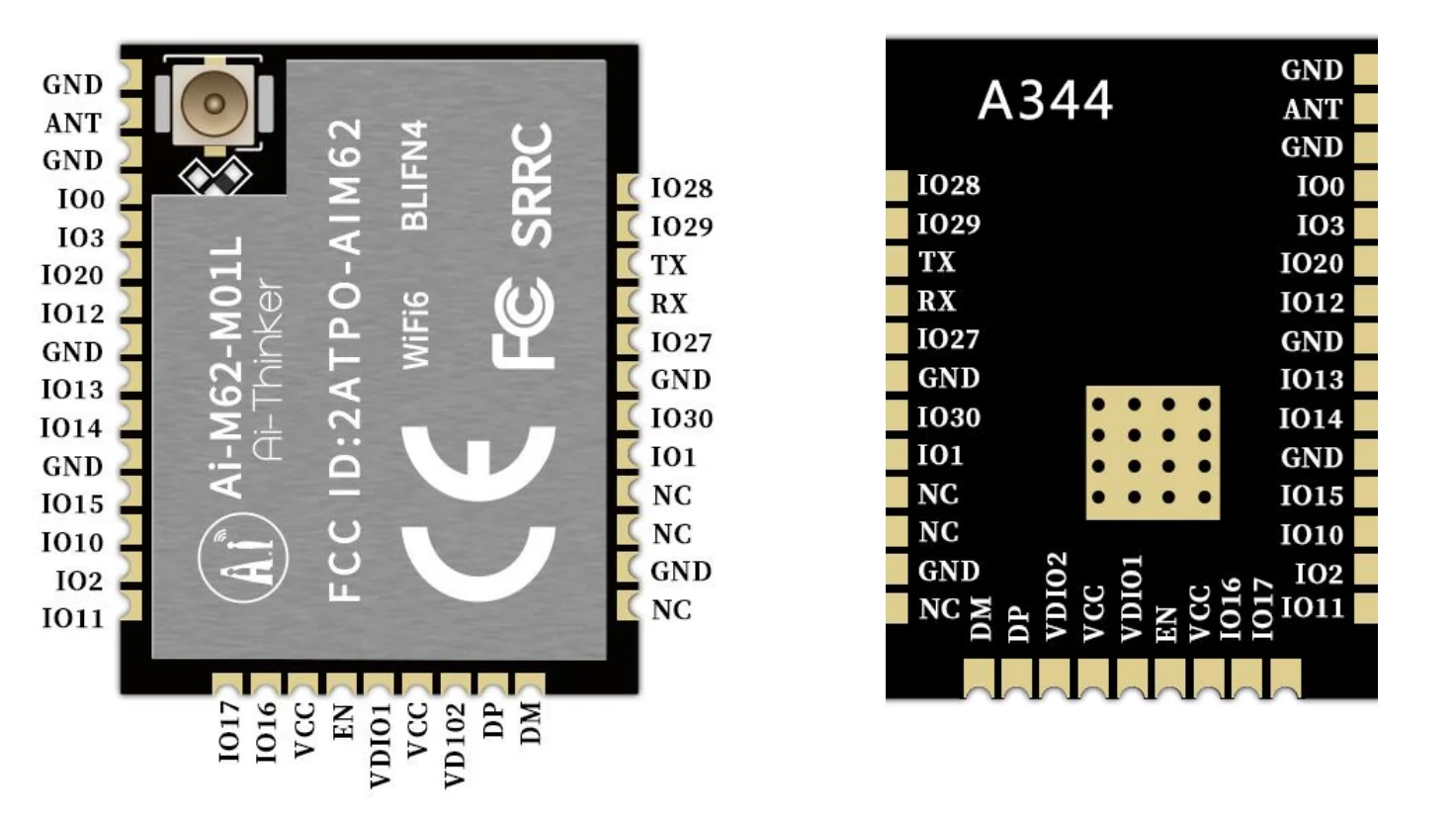 Ai-M62-M01L Low-Power-Wi-Fi6 ble 5,3 Combo-Modul