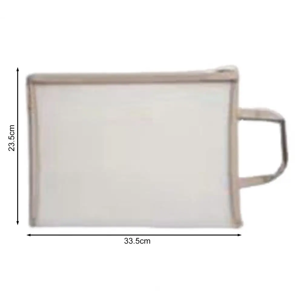 ストラップ付きメッシュジッパーバッグ,ドキュメントストレージ,ファイルフォルダー,透明ジッパー,a4ドキュメントバッグ