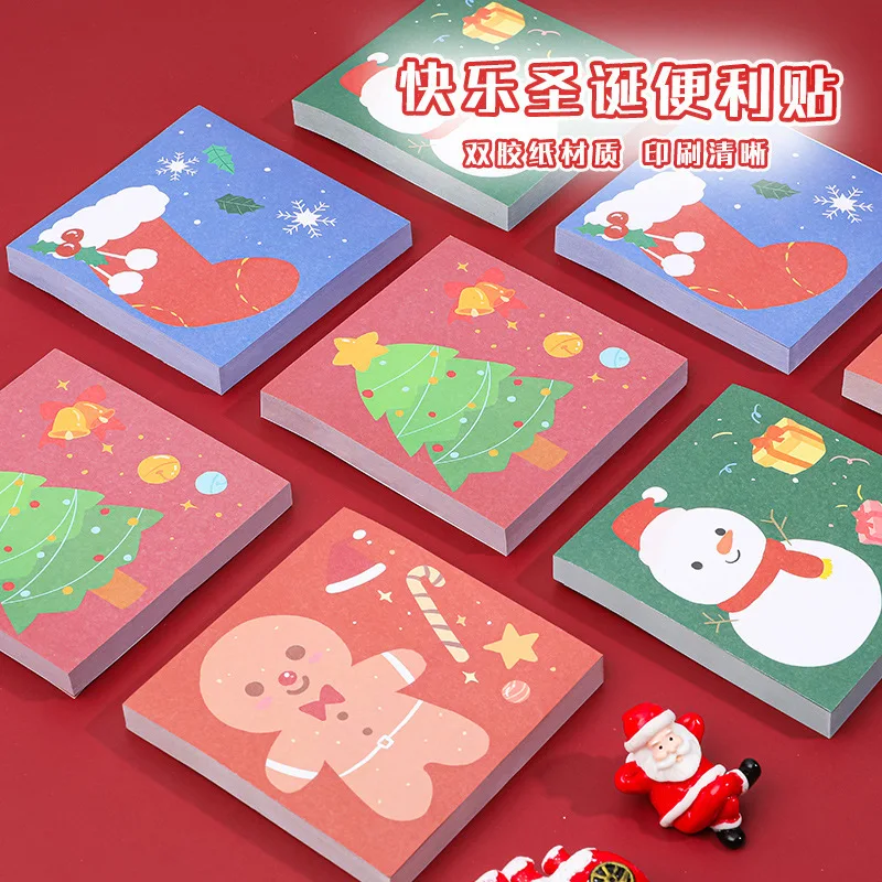 Office School Supplies Notepad Cartoon Christmas Sticky Notes Student Message Notepad Study Office Sticky Notes Christmas