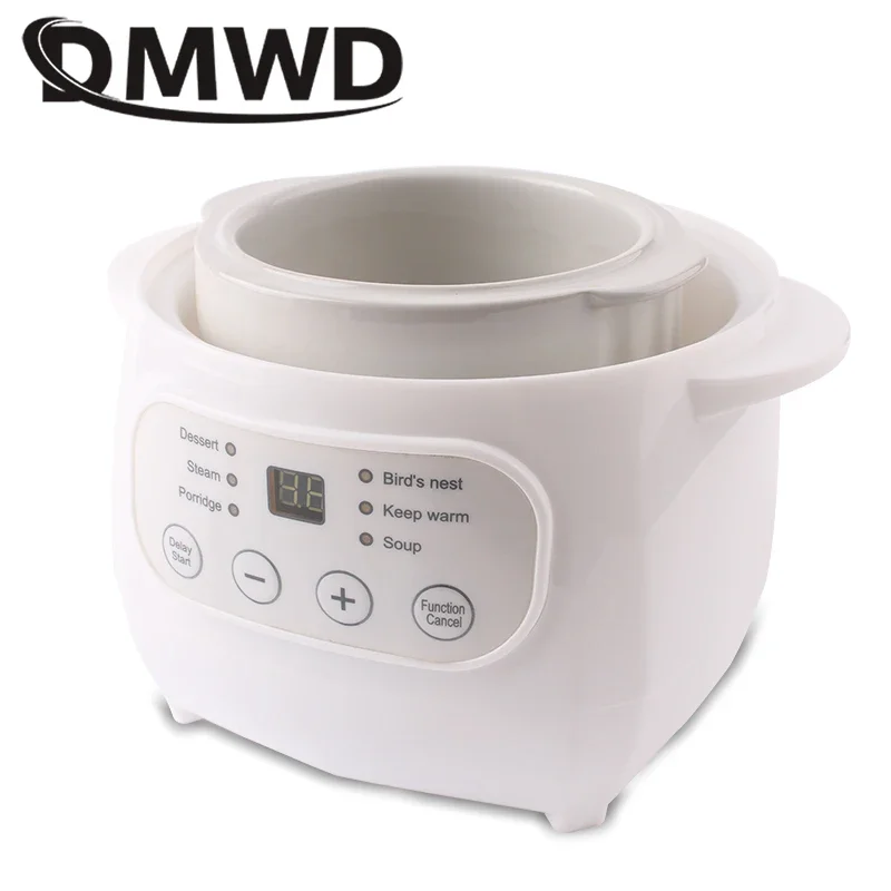 110V Slowcooker Voedsel Stoomboot Keramische Pot Multifunctionele BirdNest Soep Stoofpot Zwangere Tonic Baby Supplement Heater Warmer