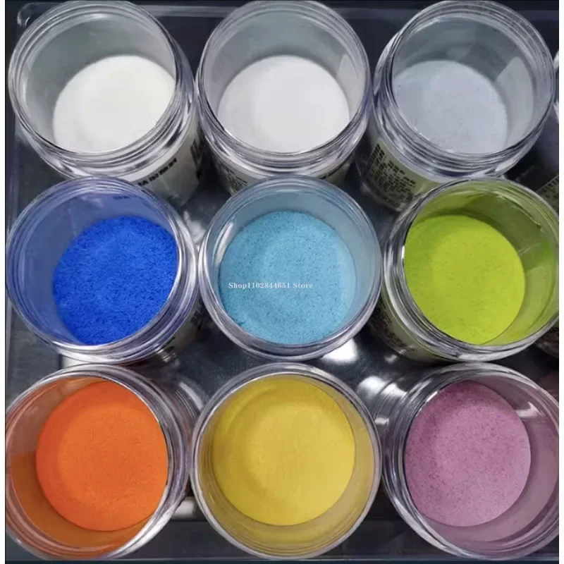 High Temperature Enamel Powder Set 80 Mesh Qibao Burnt Silk Pigment DIY Silver Clay Pigment Billet Jewelry Model Coloring Dye