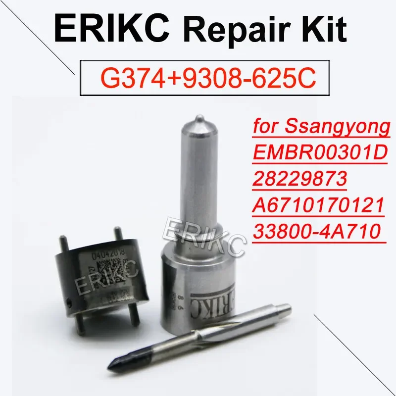 EMBR00301D Diesel Injector Repair Kit 7135-583 7135-573 Nozzle L374PBD Valve 9308-625C for Delphi Euro5 28229873 33800-4A710