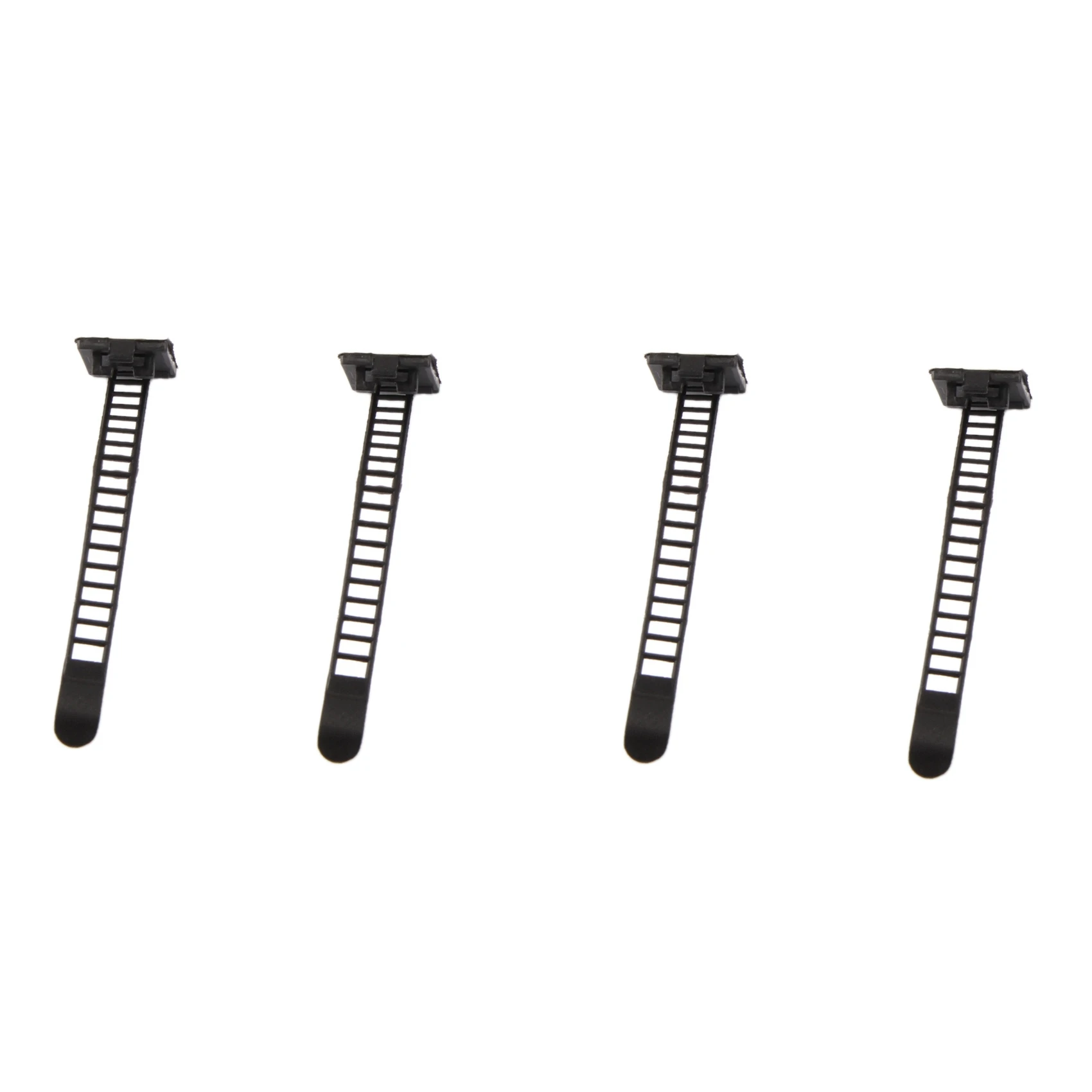 

80Pcs Black Sticky Adjustable Wire Ties Cable Clips Clamp Plastic Self Adhesive Cable Ties Fix Holder Clips