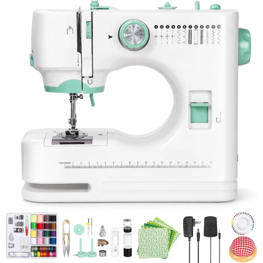 

Sewing Machine for Beginners Sewing Kit for Adults Portable Mini Sewing Machine Light Green