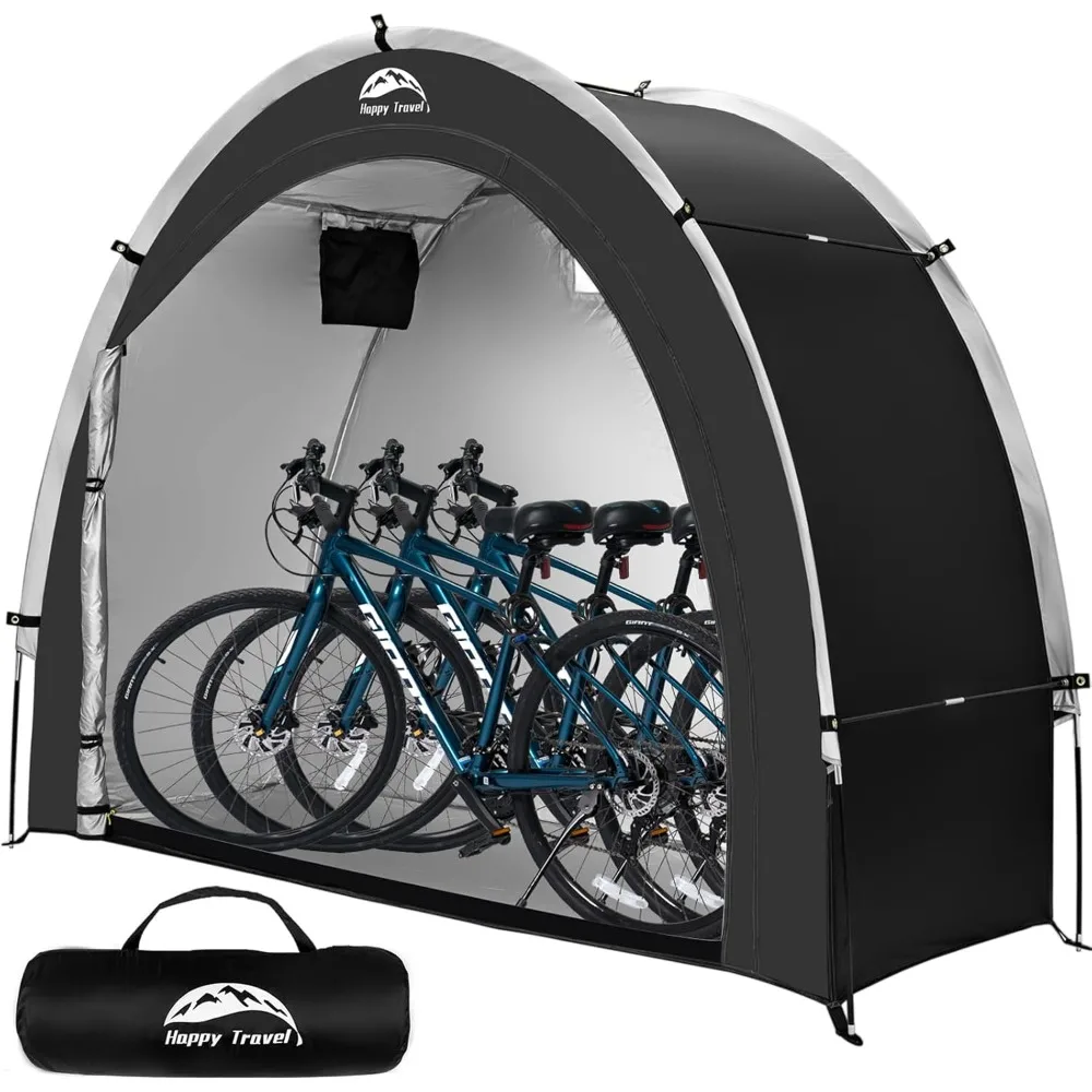 

Bike Storage Shed Tent,Outdoor Portable Bicycle Storage Sheds with 210D Oxford Fabric PU4000 Waterproof for 2/3/4/6/8 Bikes