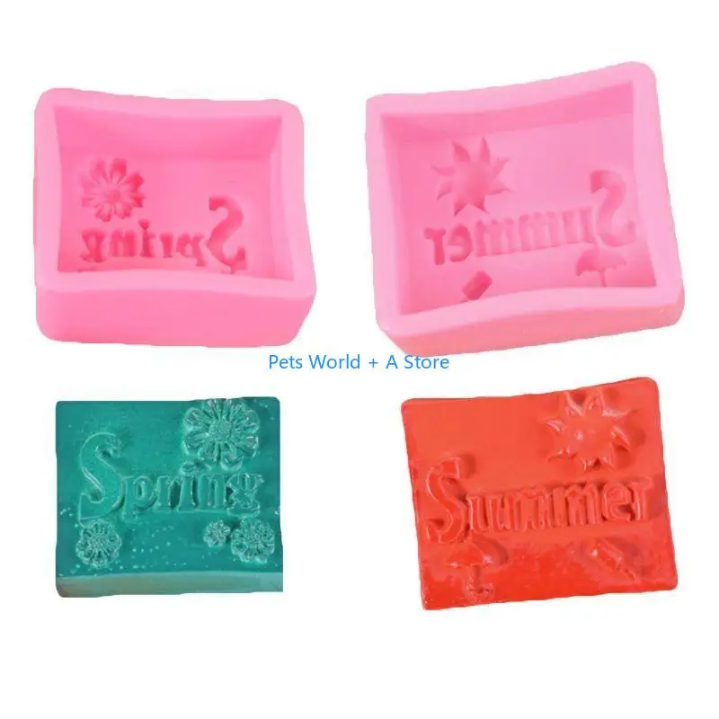 

37MB 4pcs/set Four Seasons Silicone Soap Mold Cake Fondant Candy Chocolate Decorating Baking Tools