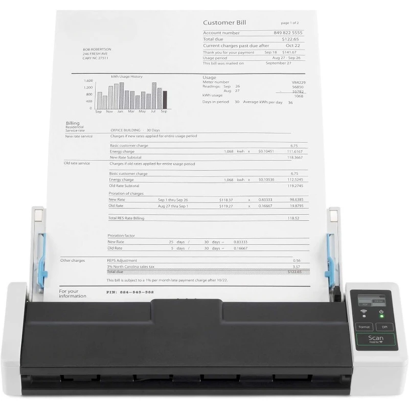 Doxie Q2 — Wireless Rechargeable Document Scanner with Automatic Document Feeder (ADF)