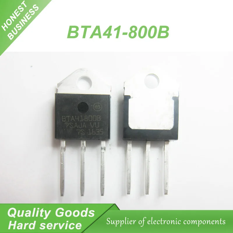 5pcs BTA41-800B BTA41800B BTA41-800 BTA41 Triacs 40 Amp 800 Volt TO-3P new original