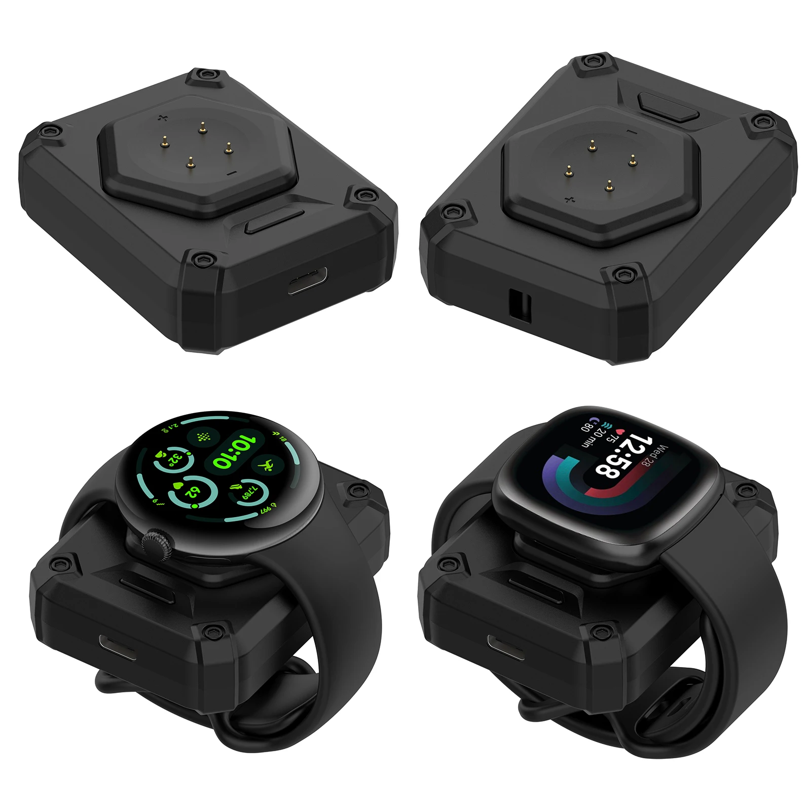 

Charging Dock Replacement Accessories with Cable Magnetic Charger Stand for Google Pixel Watch 3/2 & Fitbit Versa 4/3