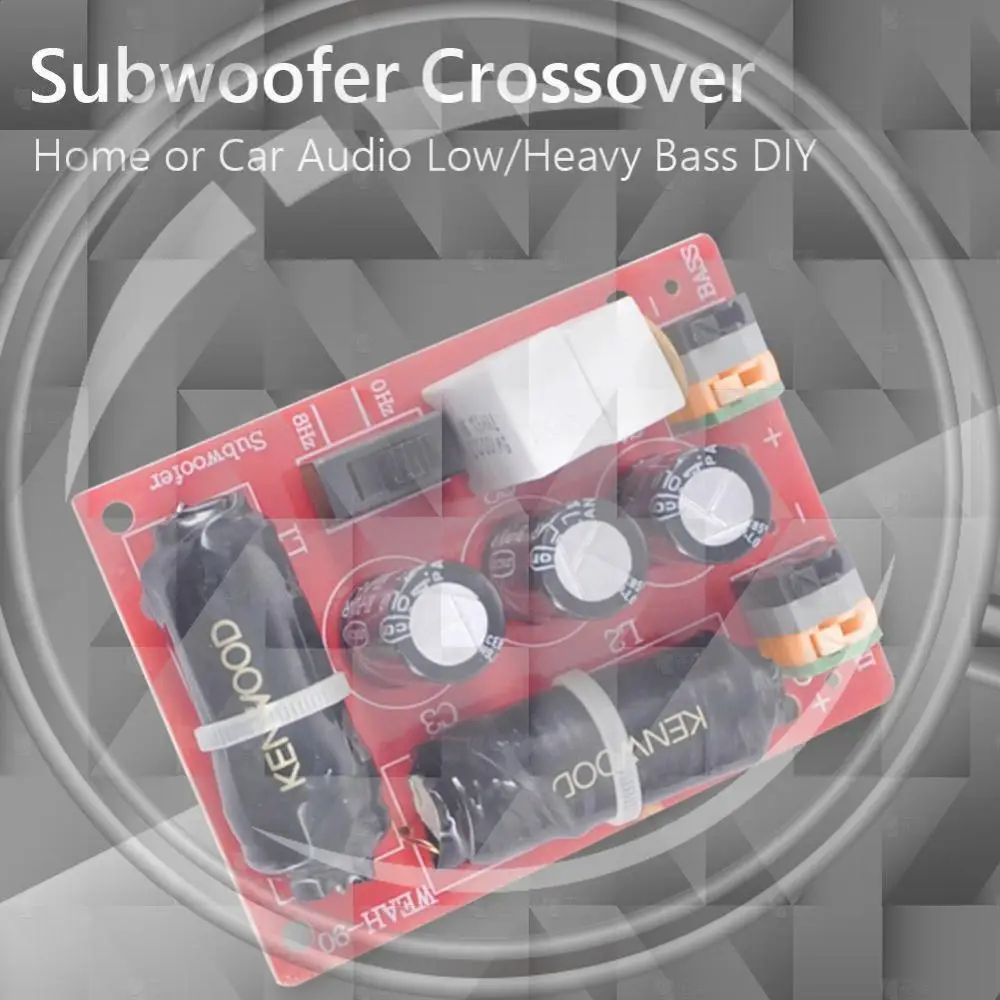 

Audio Speaker Board Passive Speaker Bass Speaker 40Hz-400Hz Subwoofer Frequency Divider Stereo DIY Audio Crossover