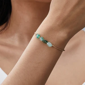 Natursteinkügelchen Armband für Frauen, 12 Sternbild Charme, Handgefühle, Freundschaft, Schmuckkreis, Geburtstagsgeschenke, Paar 12 Hauptverkaufsarm 12 Saiten - №4