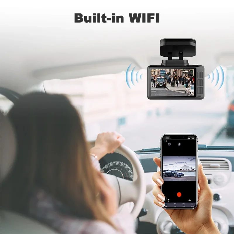 4K WIFI Video Recorder Dash Cam GPS Track Car DVR 3840*2160P 30FPS Ultra HDSuper Night Vision Camera  WDR - view 5