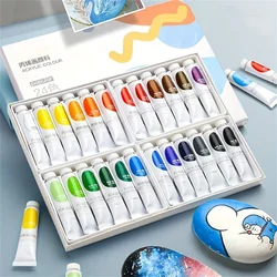Acrylic Paint Beginner Set Hand drawn Wall Painting 12 Colors 18 Colors 24 Colors 36 Colors Acrylic Paint 12ML Textile